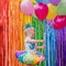 LOLStar Rainbow Foil Fringe Curtains, 2 Pack Rainbow Party Decorations 3.3x6.6ft Tinsel Metallic Streamers Holiday Photo Booth Props Backdrop for Birthday Wedding Engagement Bridal Shower Unicorn